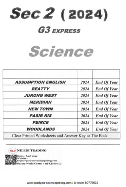 Secondary 2 Exam Papers (Express)