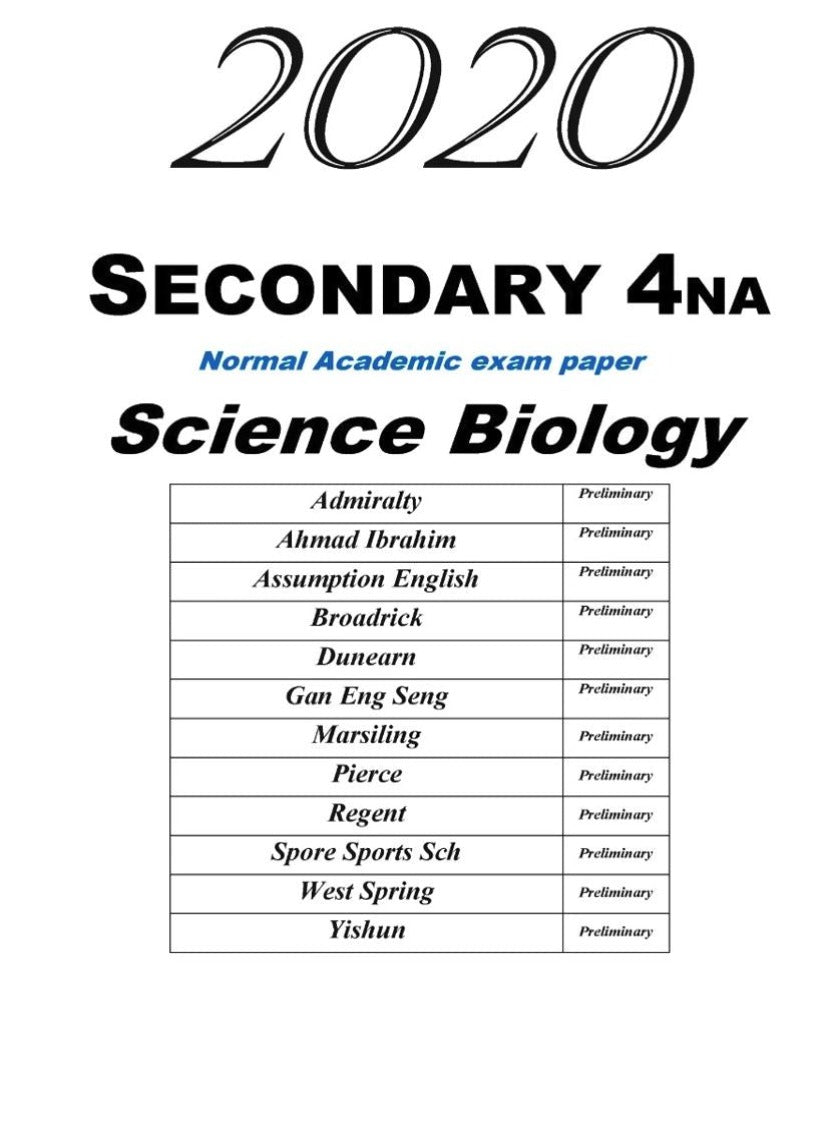 Secondary 4 Normal Academics / Tech (Hard Copy) 2024
