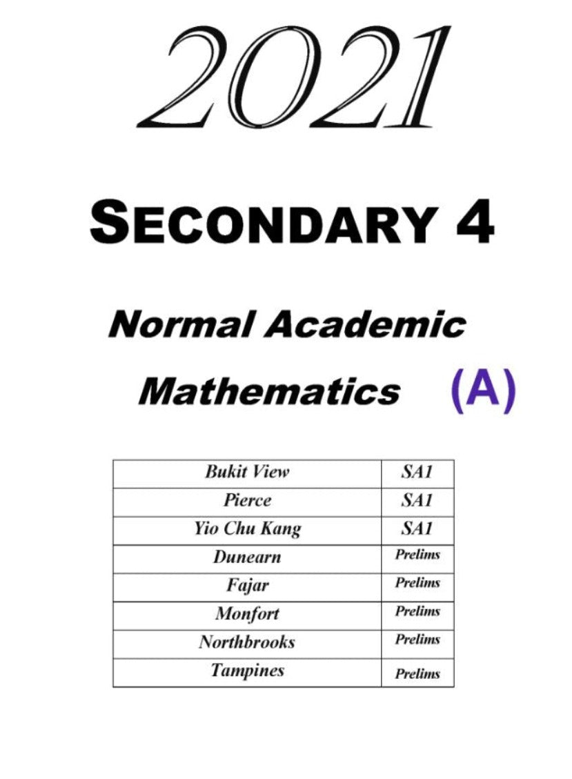 Secondary 4 Normal Academics / Tech (Hard Copy) 2024