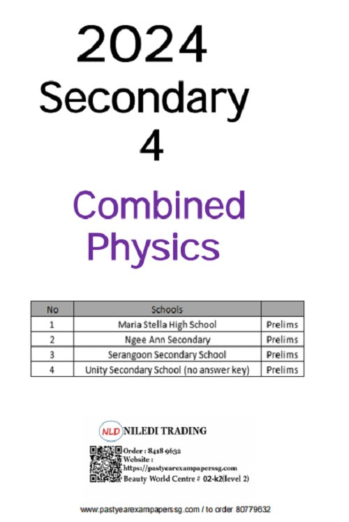 Latest Secondary 4 Exam Papers (Express) 2024 -2019