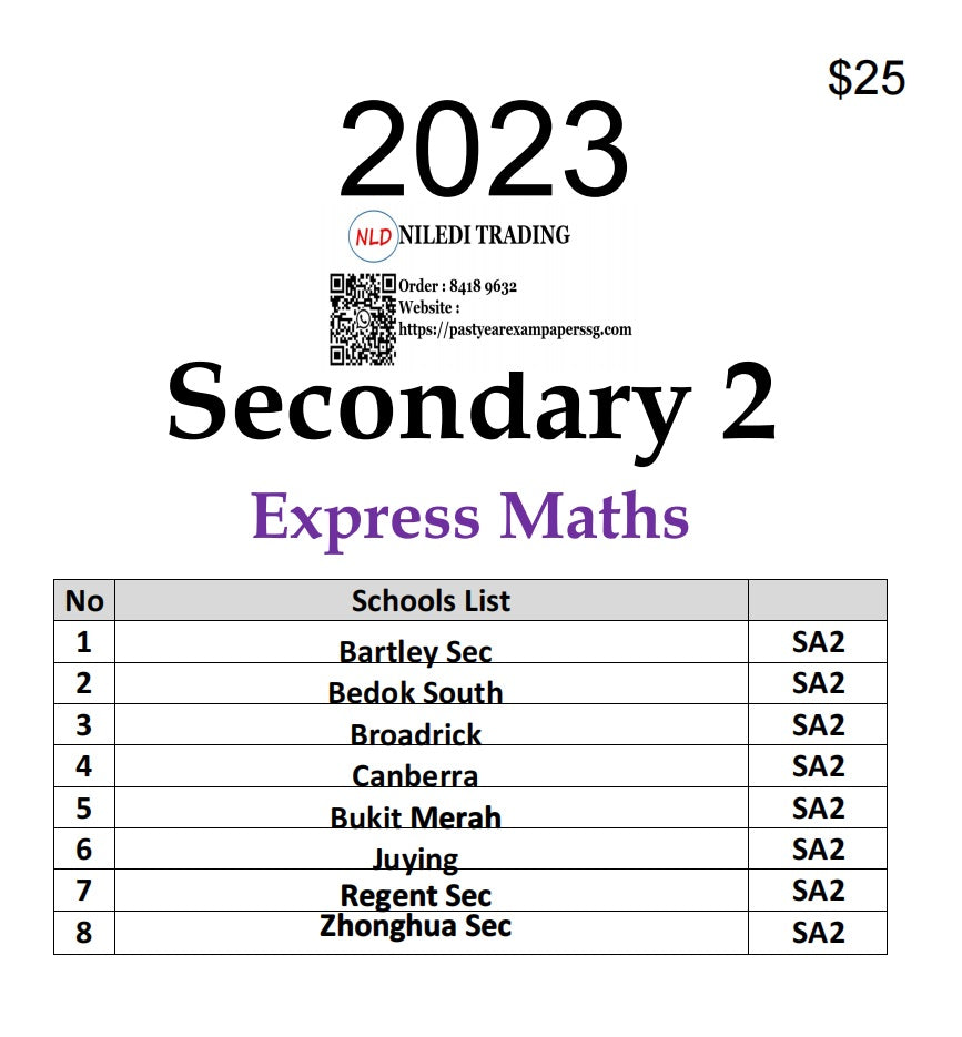 Secondary 2 Exam Papers (Express)