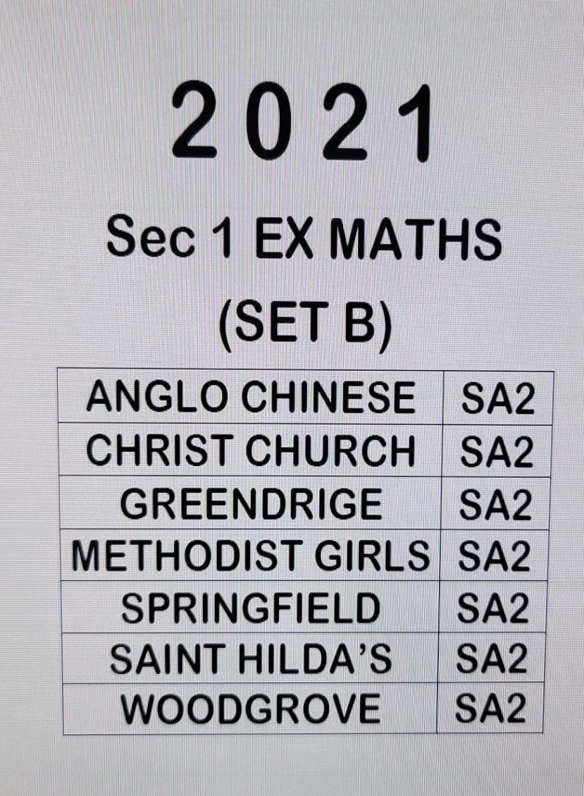 Secondary 1 Exam Papers (Express) \u2013 Pastyearexampaperssg
